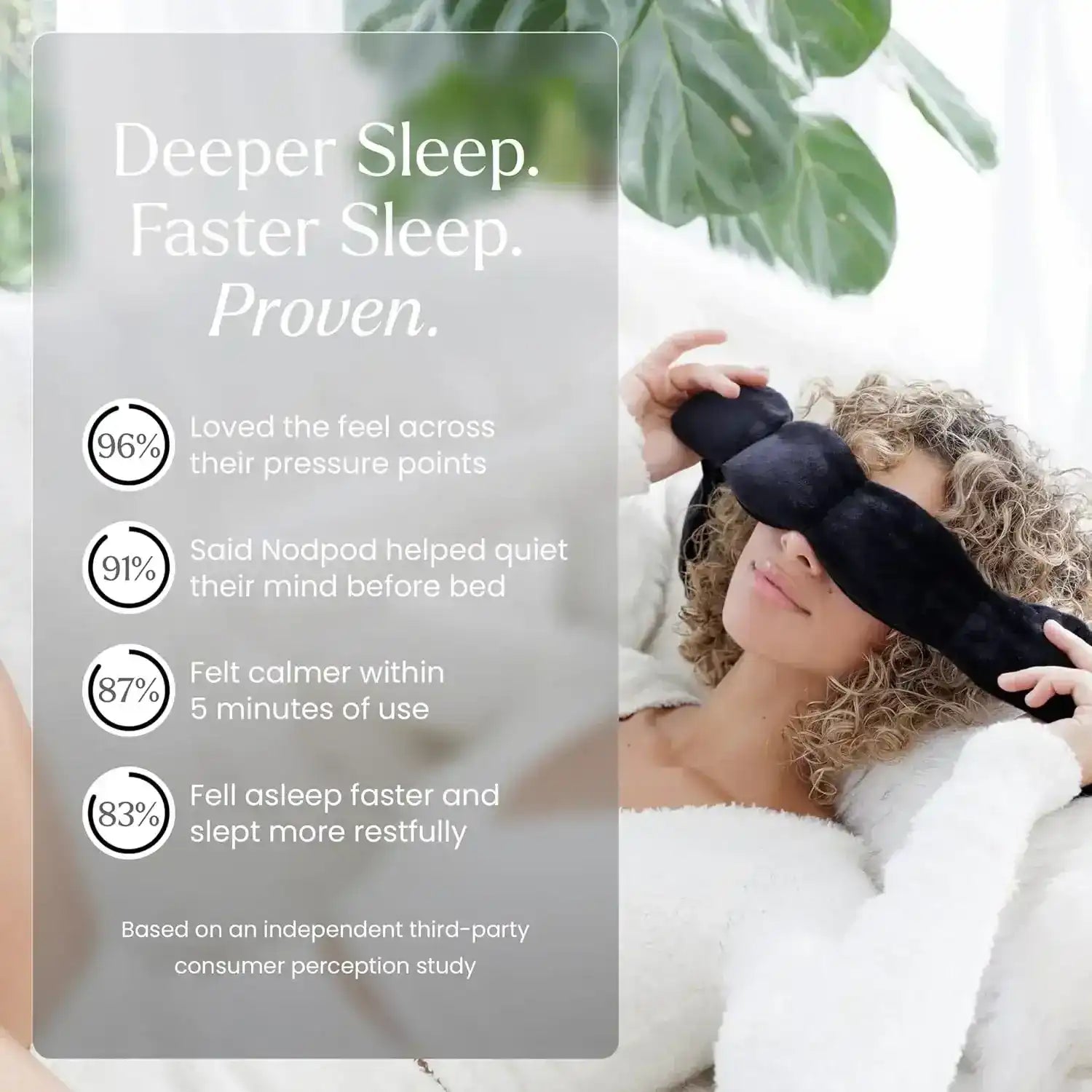 Dual-Temp Weighted Sleep Pod | NodPod's Weighted Blanket For Your Eyes