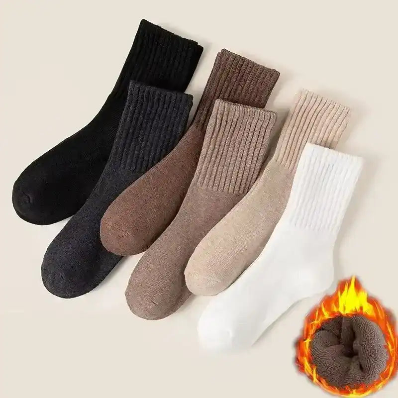 The CloudKnit Luxe Crew, The "Everyday" Soft Sock! (Ultra-Plush Ribbed Comfort Socks)