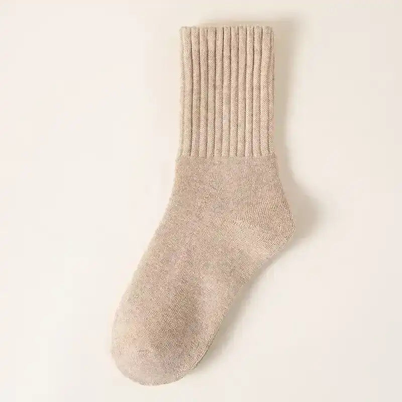 The CloudKnit Luxe Crew, The "Everyday" Soft Sock! (Ultra-Plush Ribbed Comfort Socks)