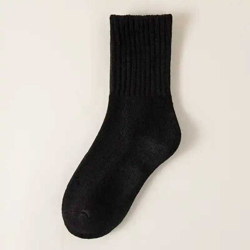 The CloudKnit Luxe Crew, The "Everyday" Soft Sock! (Ultra-Plush Ribbed Comfort Socks)