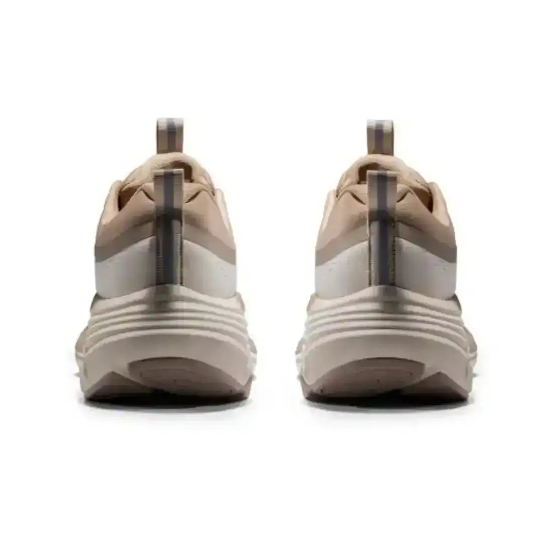 Beige/Khaki Mesh Running Sneakers – Lightweight Platform