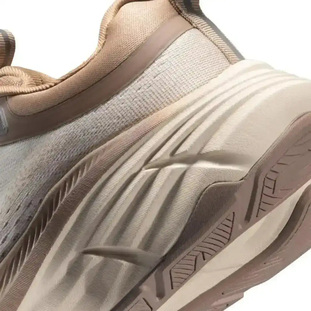 Beige/Khaki Mesh Running Sneakers – Lightweight Platform