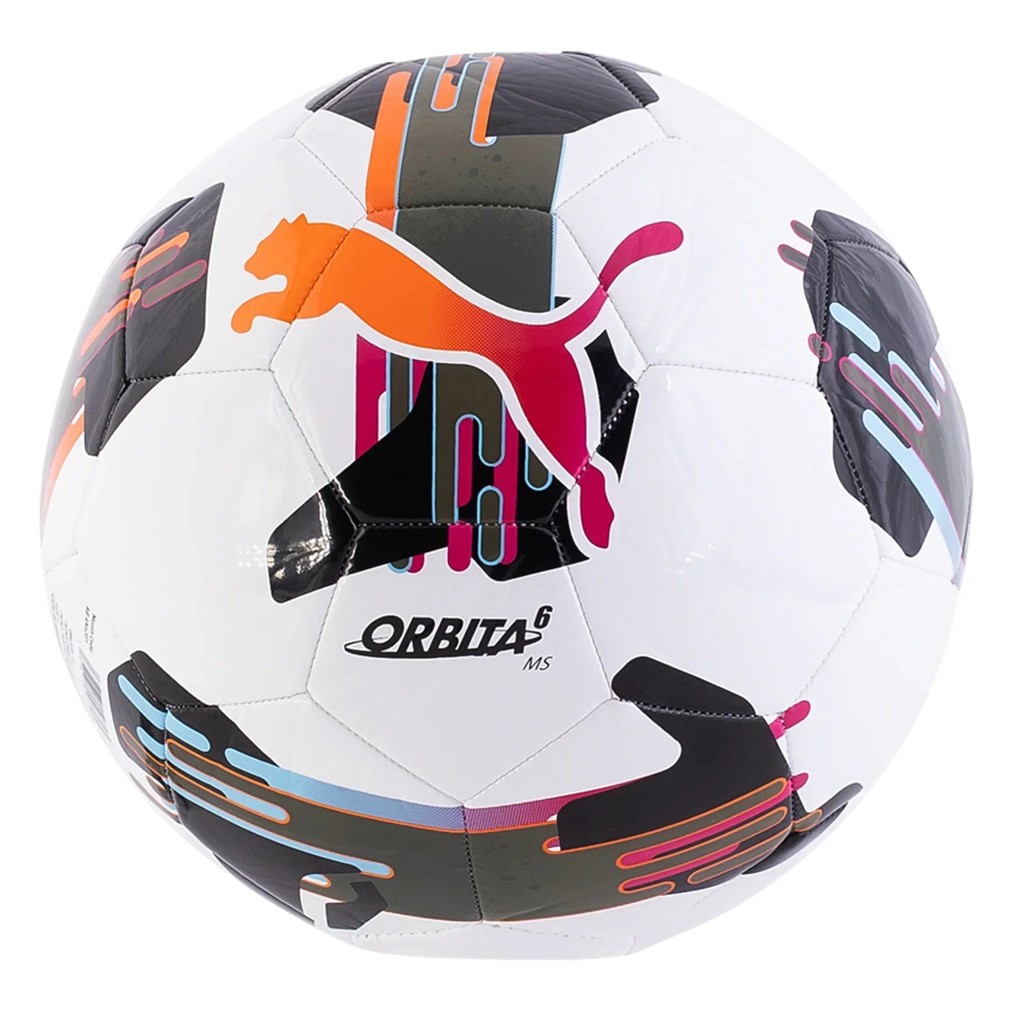 Puma Orbita 6 MS Soccer Ball - White/Multicolor