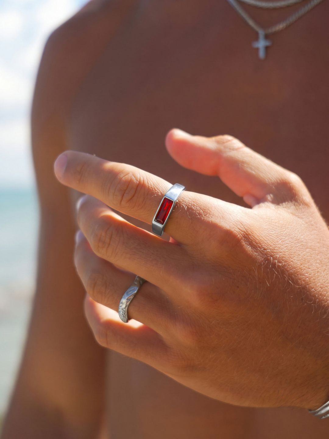 Red Como Ring | Silver | Alltrends - 2