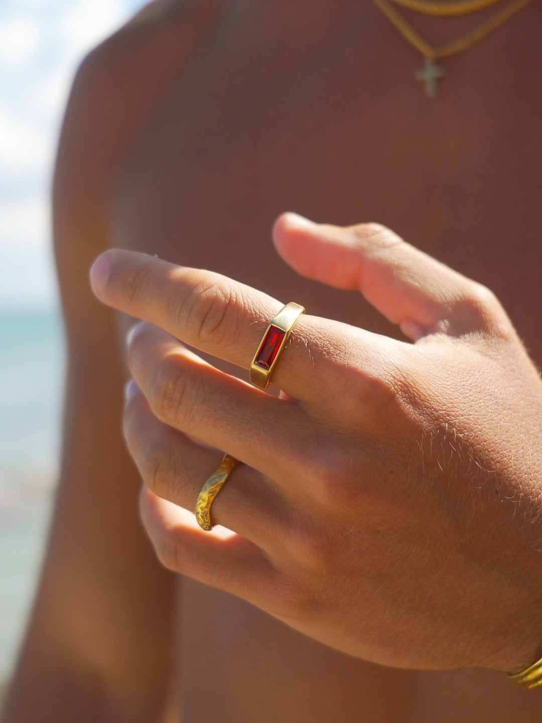 Red Como Ring | 18K Gold | Alltrends - 2
