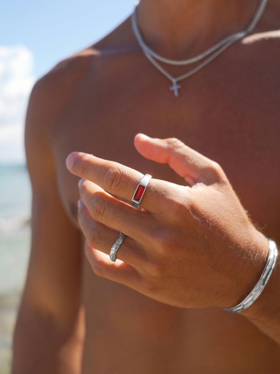 Red Como Ring | Silver | Alltrends - 5