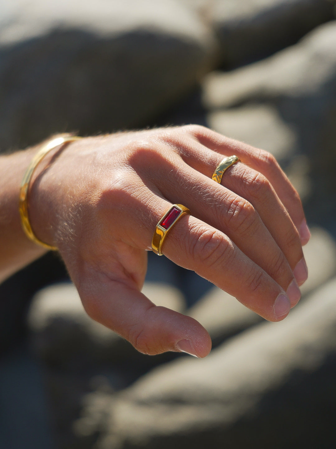 Red Como Ring | 18K Gold | Alltrends - 5