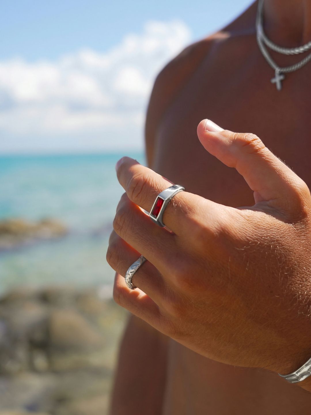 Red Como Ring | Silver | Alltrends - 4