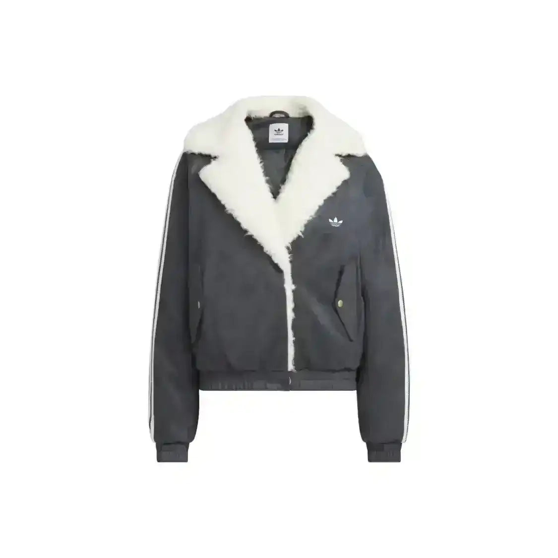Adidas Originals Oversized Faux Suede Sherpa Jacket