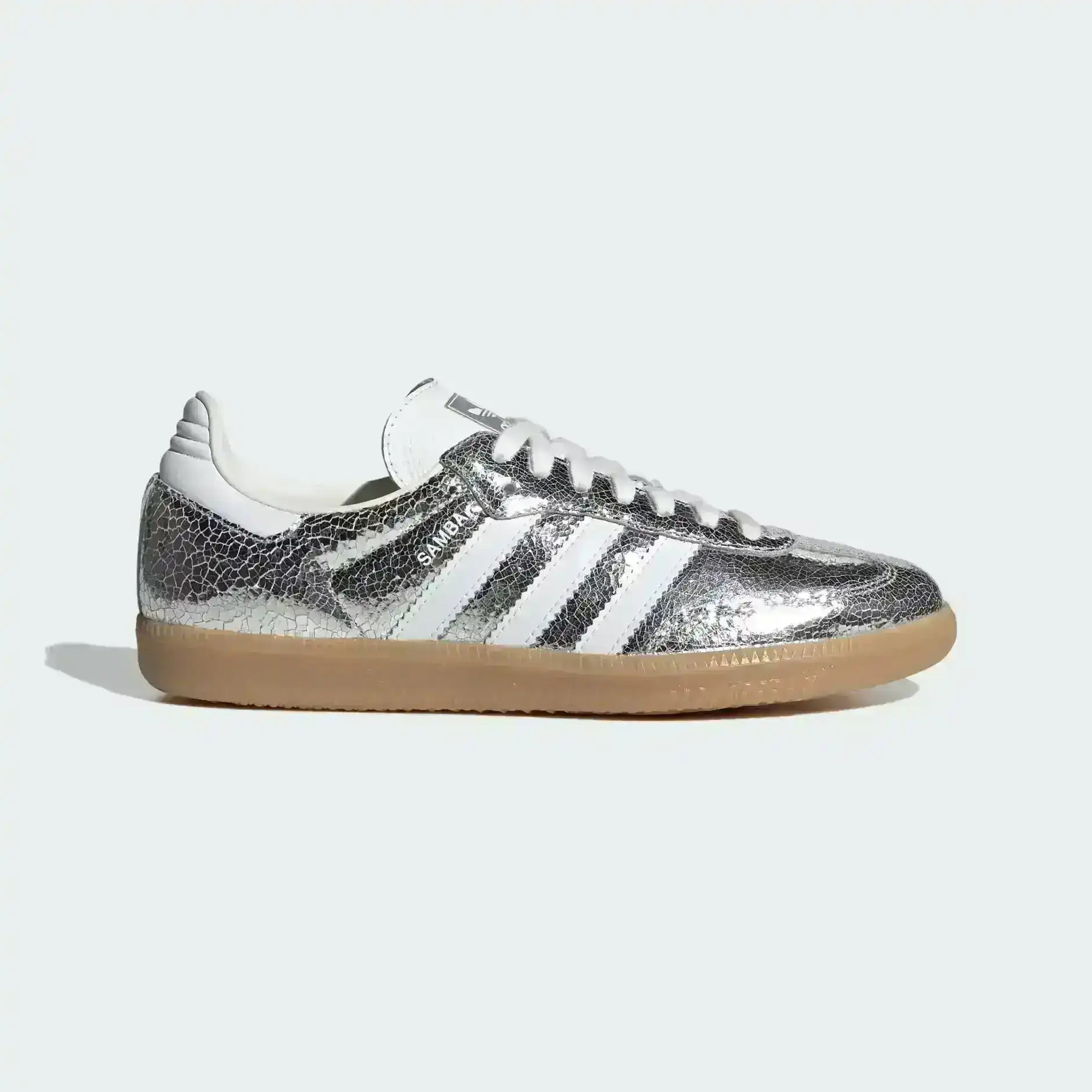 Adidas Samba OG White Silver Metallic Grey | Classic Premium Edition