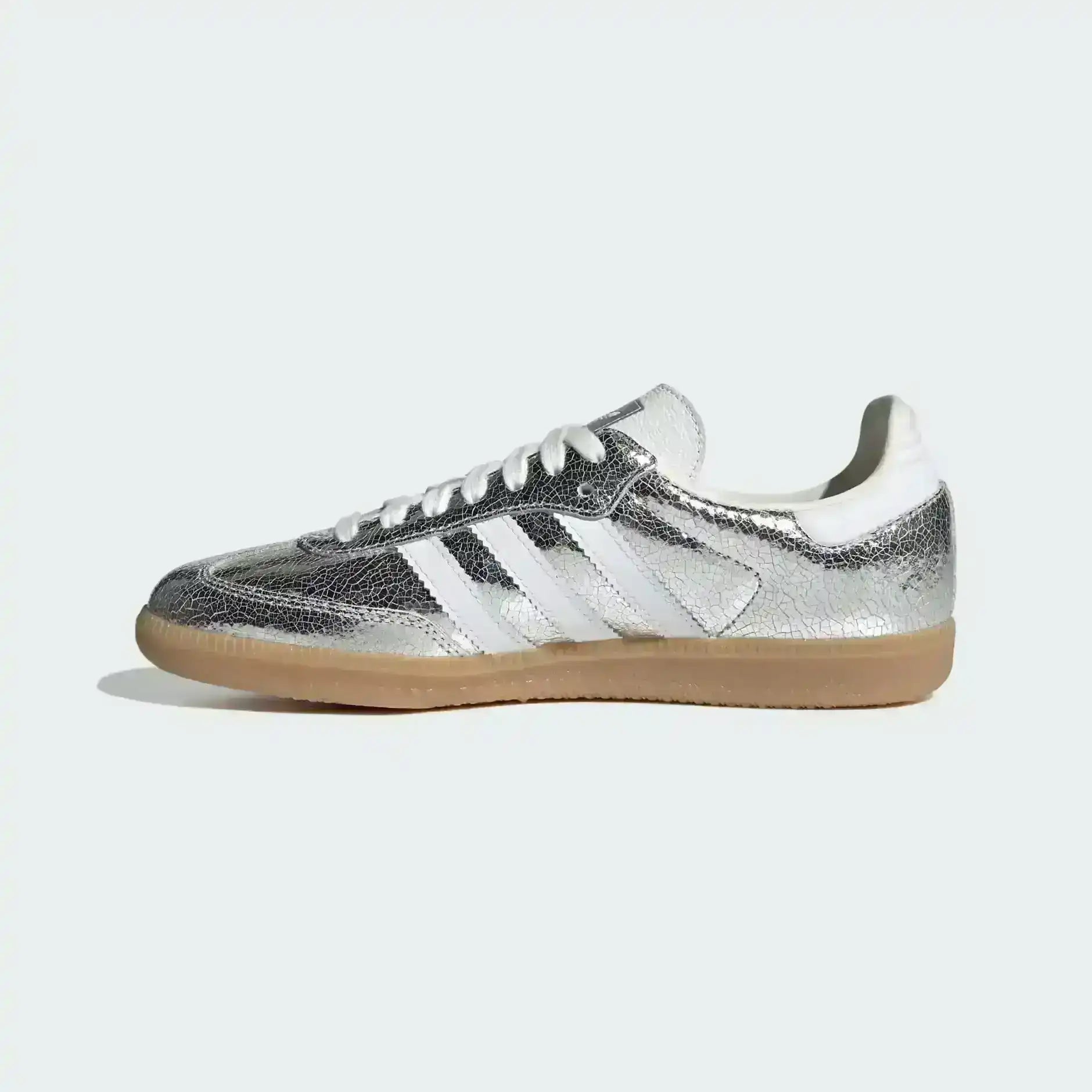 Adidas Samba OG White Silver Metallic Grey | Classic Premium Edition
