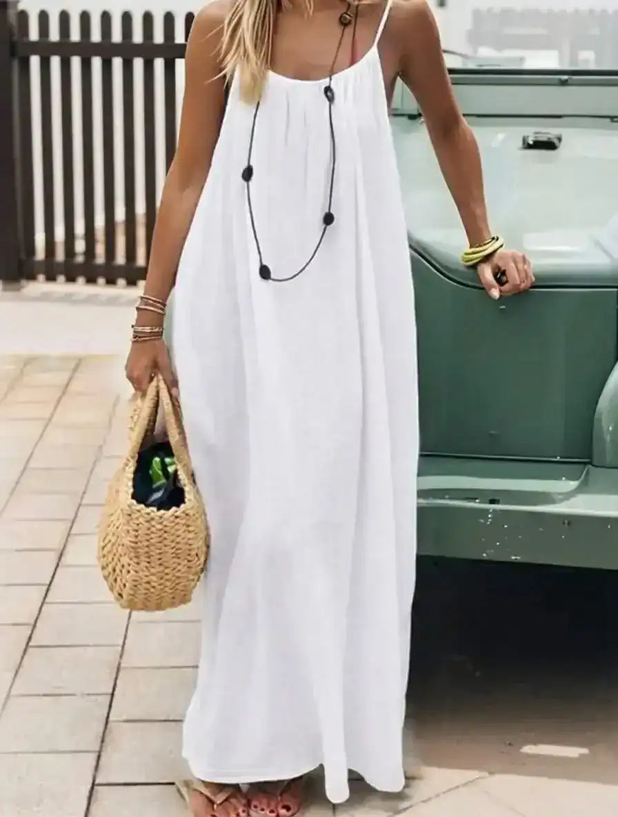 All-Day H-Line Maxi, The Sanctuary Gown — Effortless Summer Elegance | Premium Soft-Touch Fabric