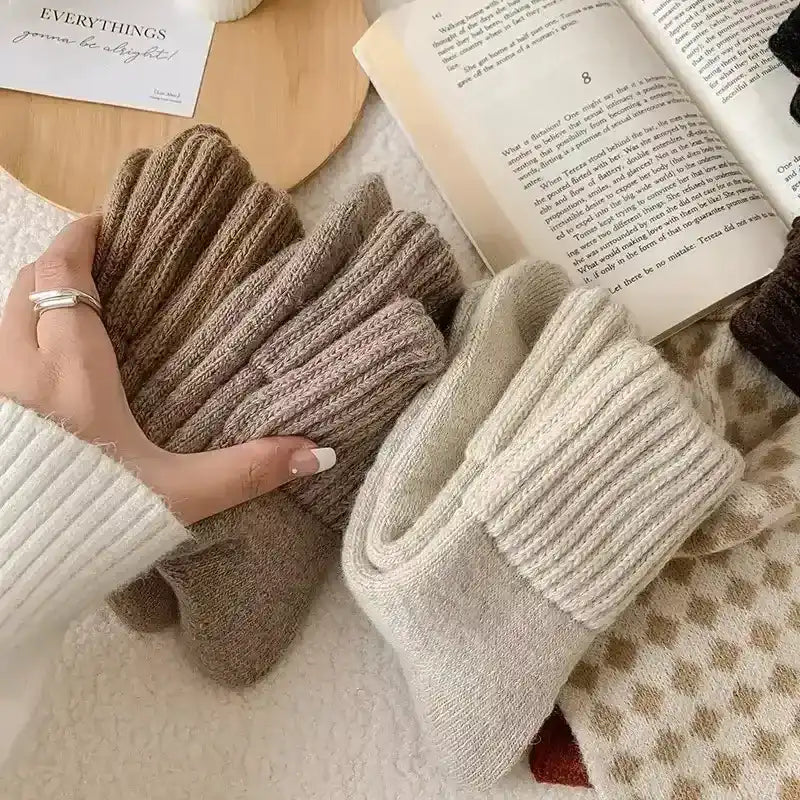 The CloudKnit Luxe Crew, The "Everyday" Soft Sock! (Ultra-Plush Ribbed Comfort Socks)