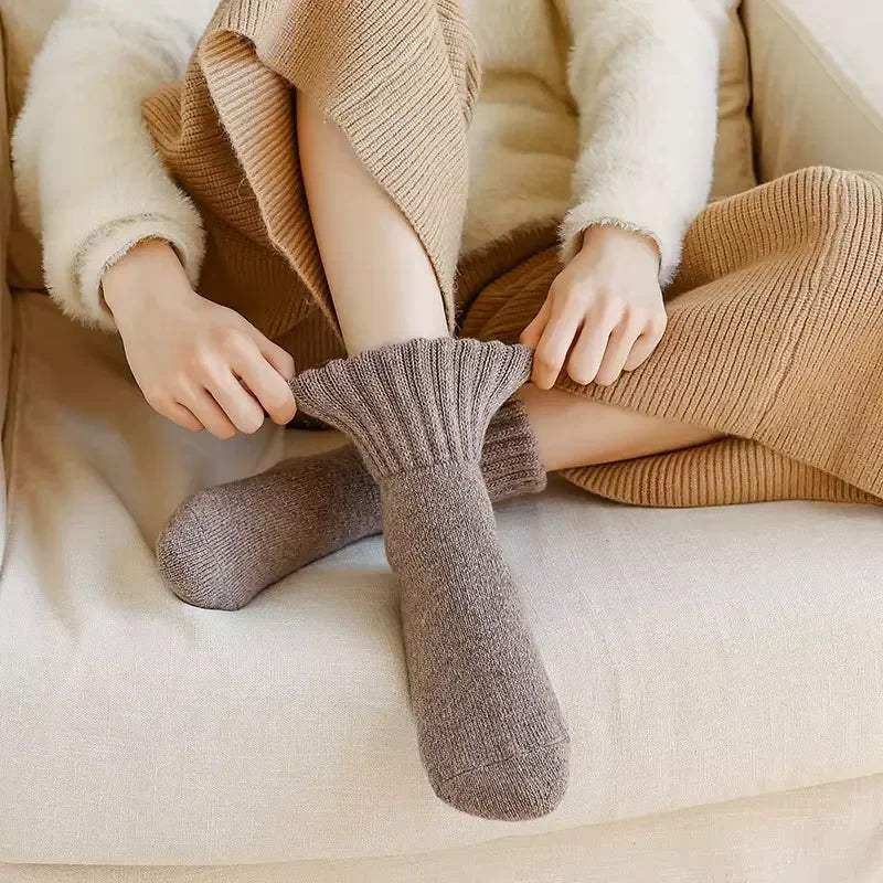 The CloudKnit Luxe Crew, The "Everyday" Soft Sock! (Ultra-Plush Ribbed Comfort Socks)