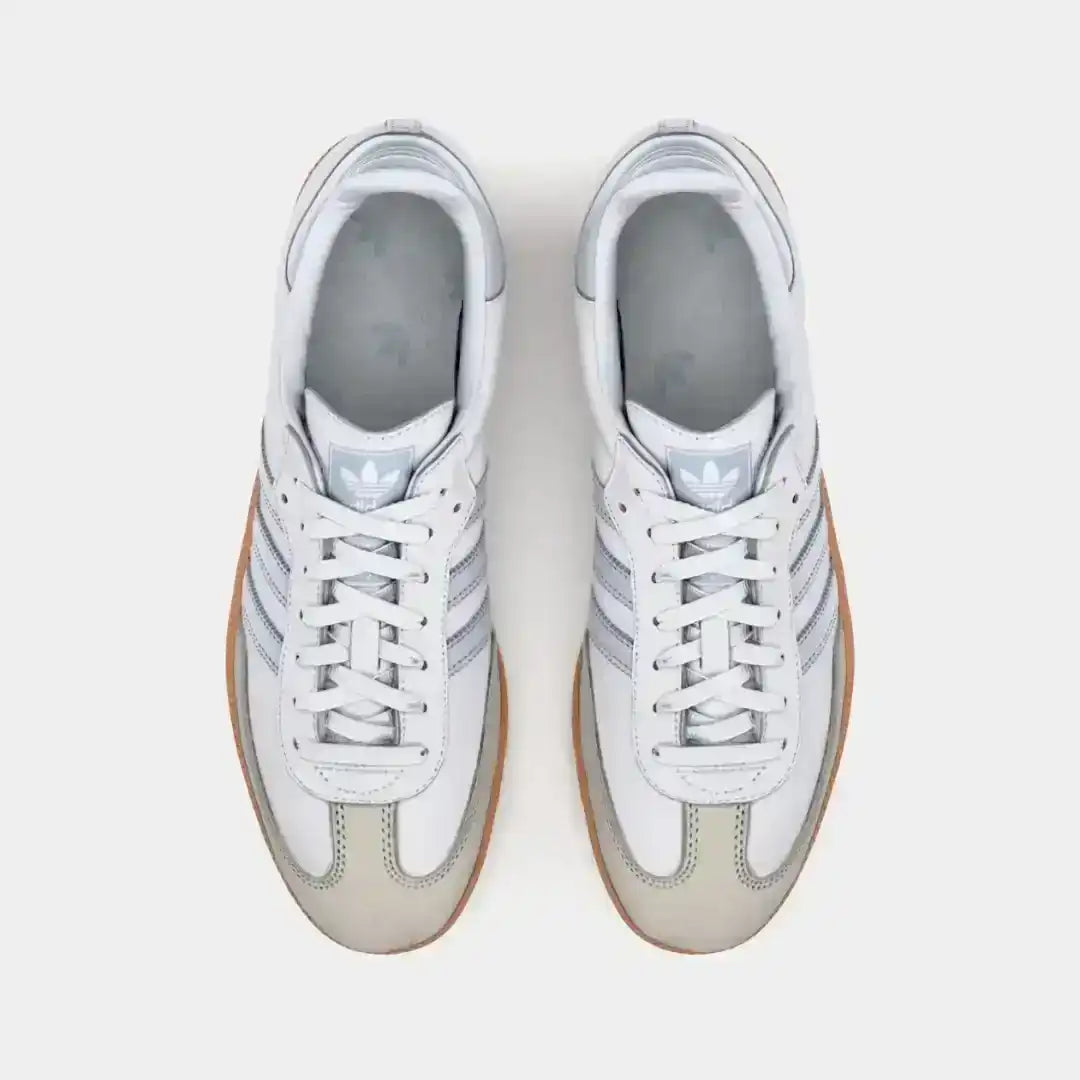 Adidas Samba OG White Silver Metallic Grey | Classic Premium Edition