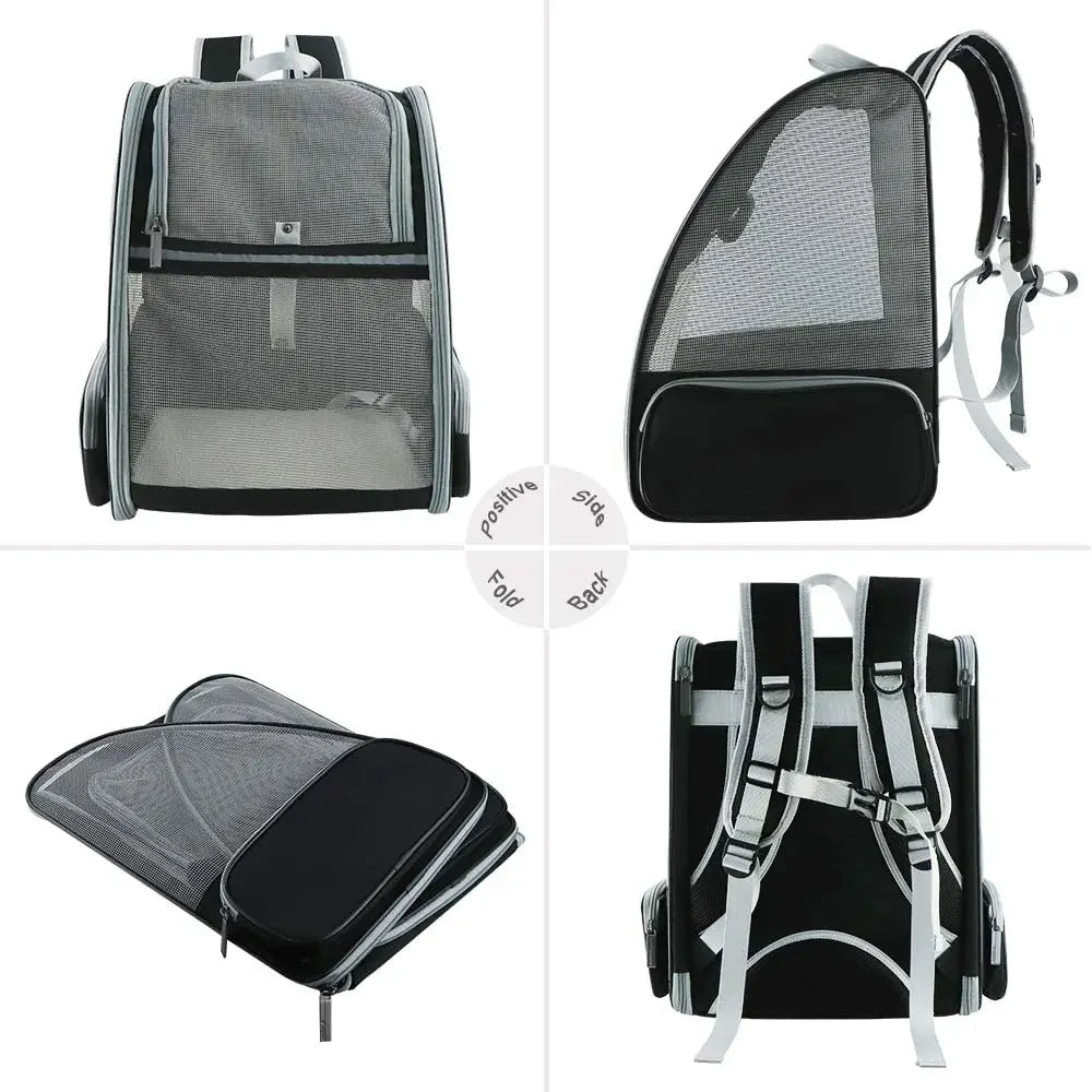 Expandable Breathable Pet Carrier Backpack