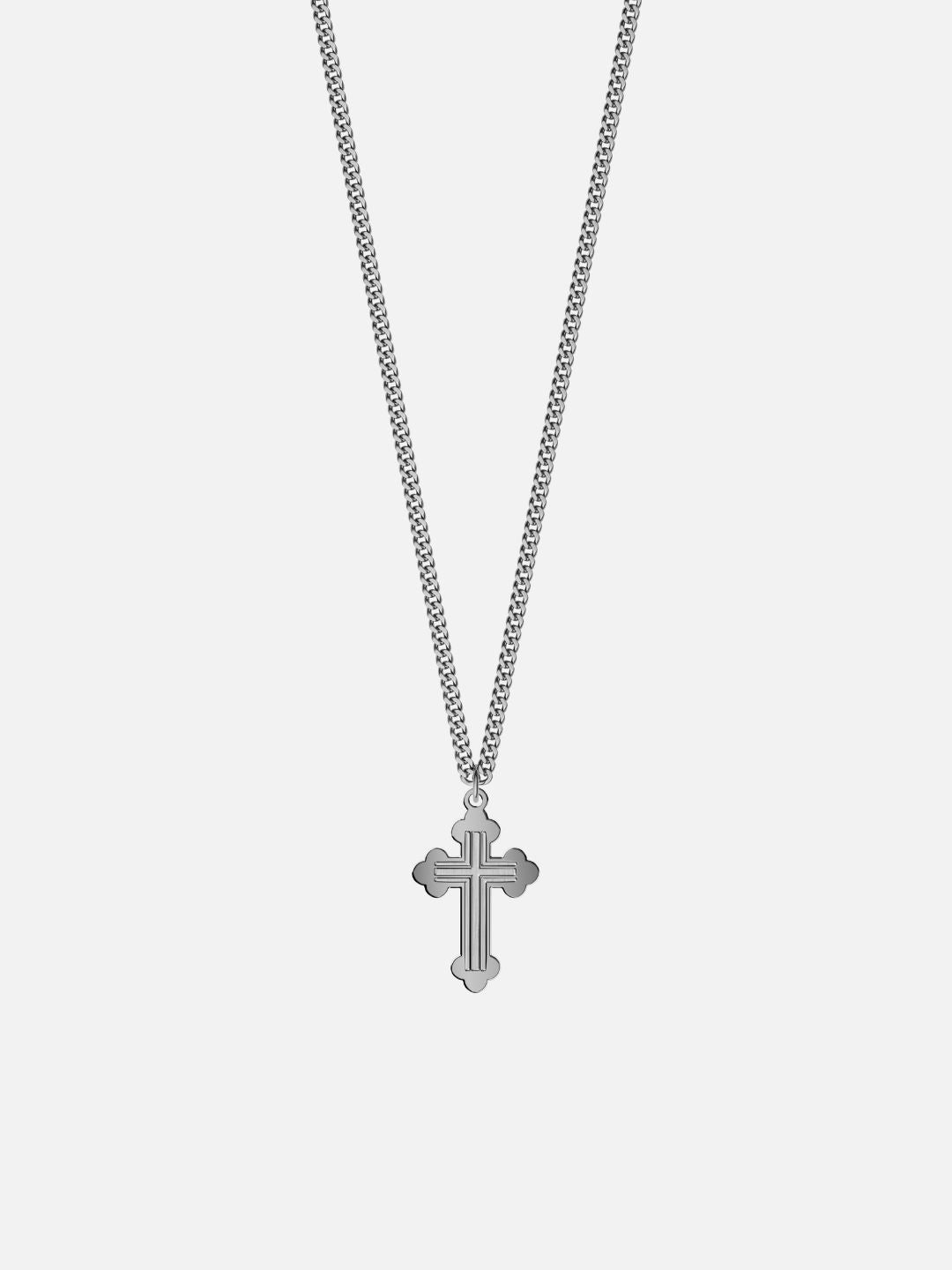 Budded Cross Chain | Silver | Alltrends - 1