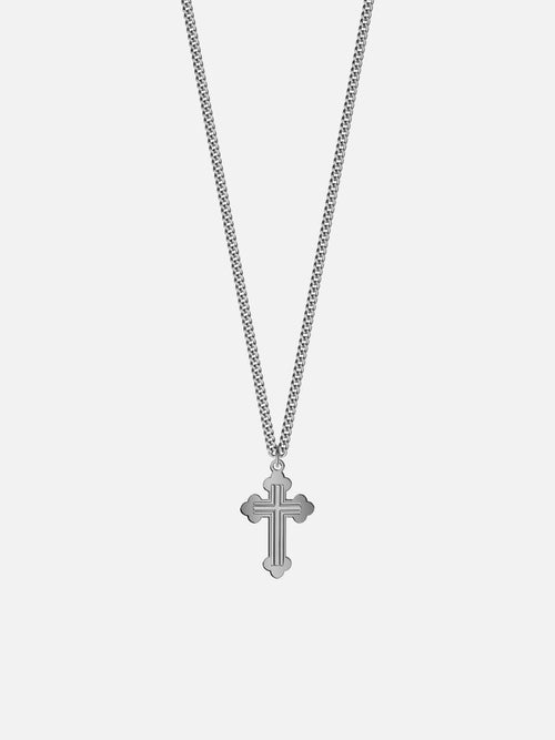 Budded Cross Chain | Silver | Alltrends - 1